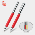 Le plus récent cuir PU Materlia Metal Roller Screen Touch Touch Pen Imprimée logo avec stylet de tablette